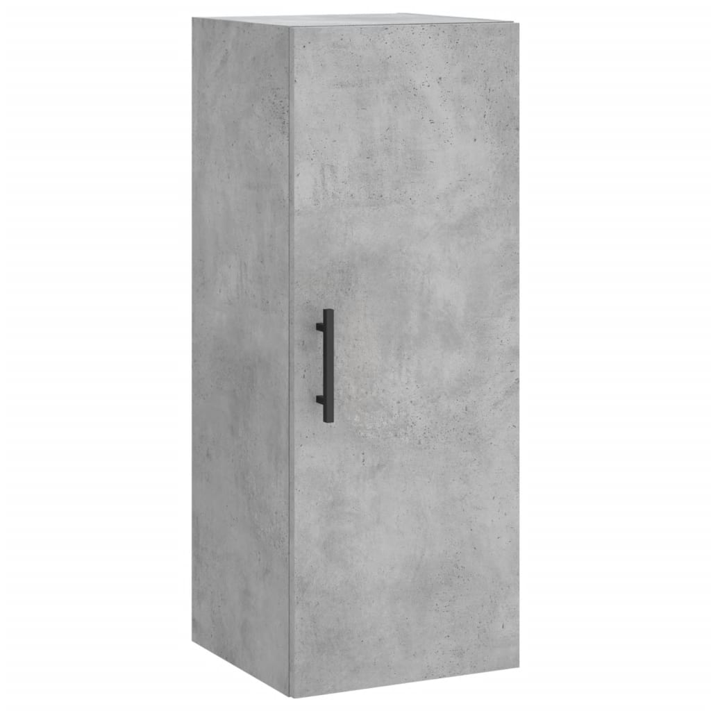 vidaXL Wall Mounted Cabinet Concrete Grey 34,5x34x90 cm