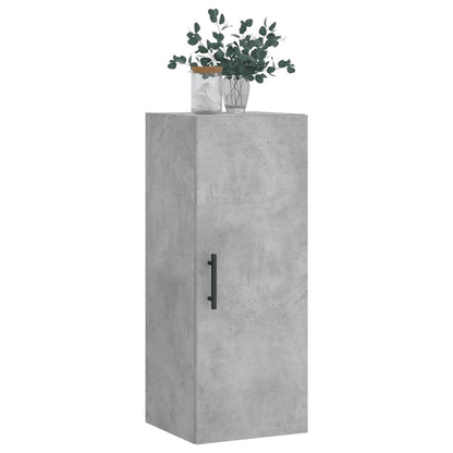 vidaXL Wall Mounted Cabinet Concrete Grey 34,5x34x90 cm