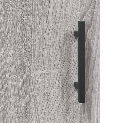 vidaXL Wall Mounted Cabinet Grey Sonoma 34.5x34x90 cm