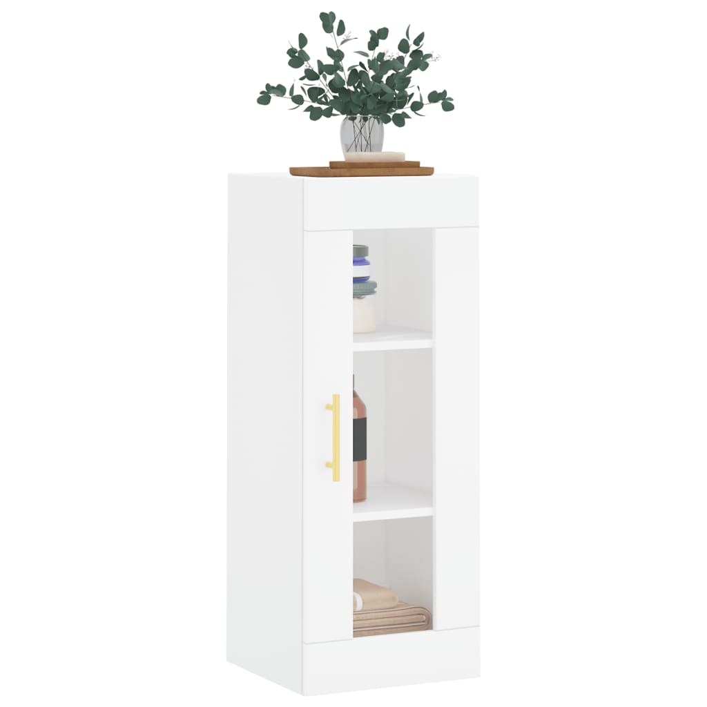 vidaXL Wall Mounted Cabinet White 34.5x34x90 cm