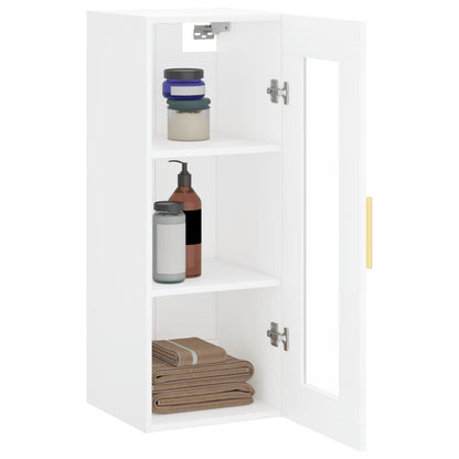 vidaXL Wall Mounted Cabinet White 34,5x34x90 cm