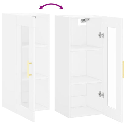 vidaXL Wall Mounted Cabinet White 34.5x34x90 cm