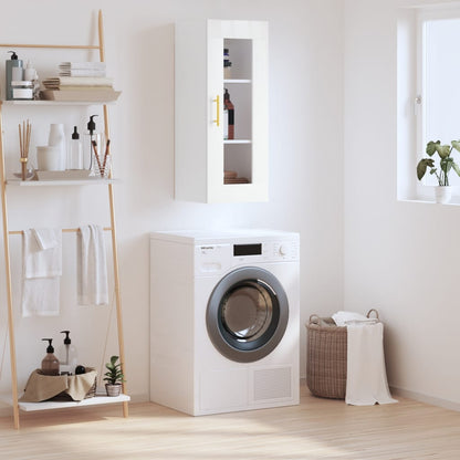 vidaXL Wall Mounted Cabinet White 34,5x34x90 cm
