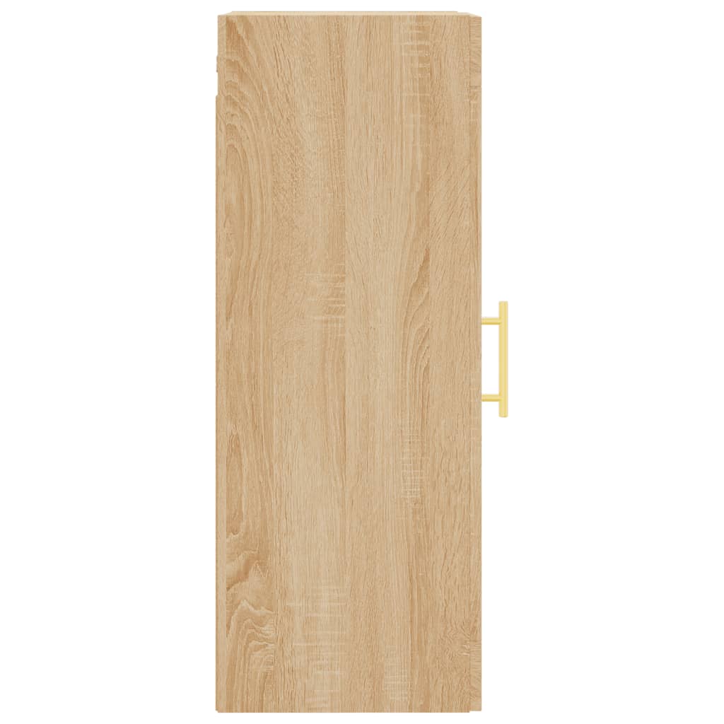 vidaXL Wall Mounted Cabinet Sonoma Oak 34.5x34x90 cm