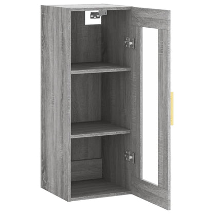 vidaXL Wall Mounted Cabinet Grey Sonoma 34,5x34x90 cm