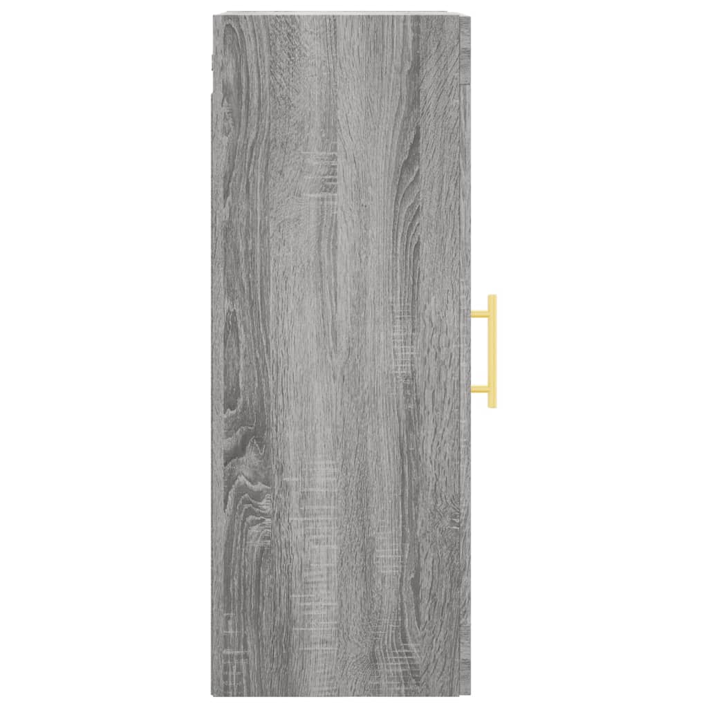 vidaXL Wall Mounted Cabinet Grey Sonoma 34.5x34x90 cm