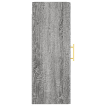 vidaXL Wall Mounted Cabinet Grey Sonoma 34.5x34x90 cm