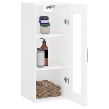 vidaXL Wall Mounted Cabinet White 34,5x34x90 cm