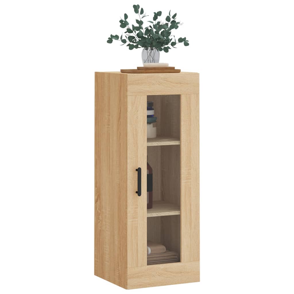 vidaXL Wall Mounted Cabinet Sonoma Oak 34,5x34x90 cm
