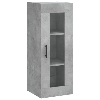 vidaXL Wall Mounted Cabinet Concrete Grey 34,5x34x90 cm
