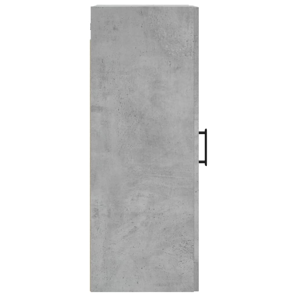 vidaXL Wall Mounted Cabinet Concrete Grey 34,5x34x90 cm