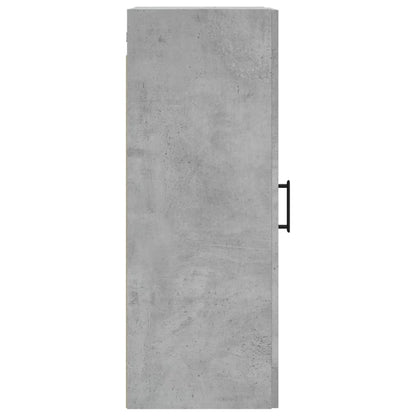 vidaXL Wall Mounted Cabinet Concrete Grey 34,5x34x90 cm