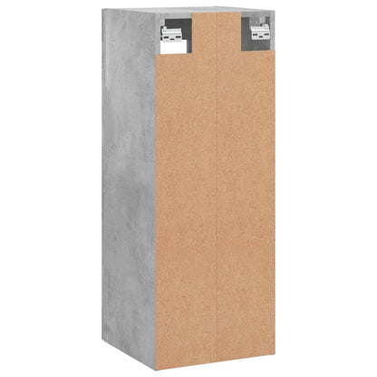 vidaXL Wall Mounted Cabinet Concrete Grey 34,5x34x90 cm