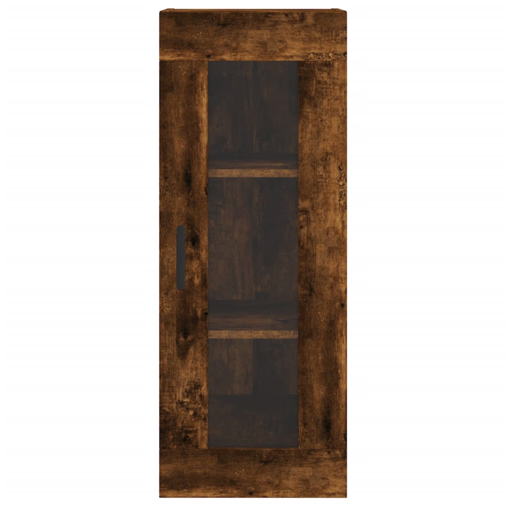 vidaXL Wall Mounted Cabinet Smoked Oak 34,5x34x90 cm