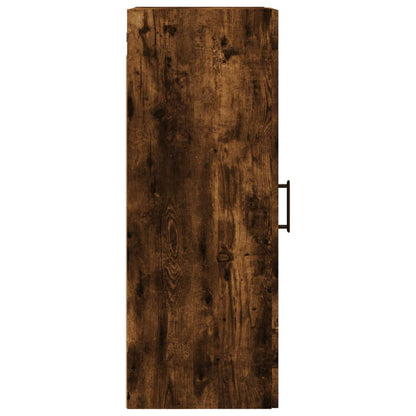 vidaXL Wall Mounted Cabinet Smoked Oak 34,5x34x90 cm
