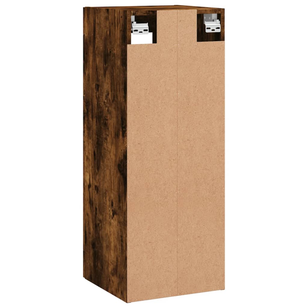 vidaXL Wall Mounted Cabinet Smoked Oak 34,5x34x90 cm