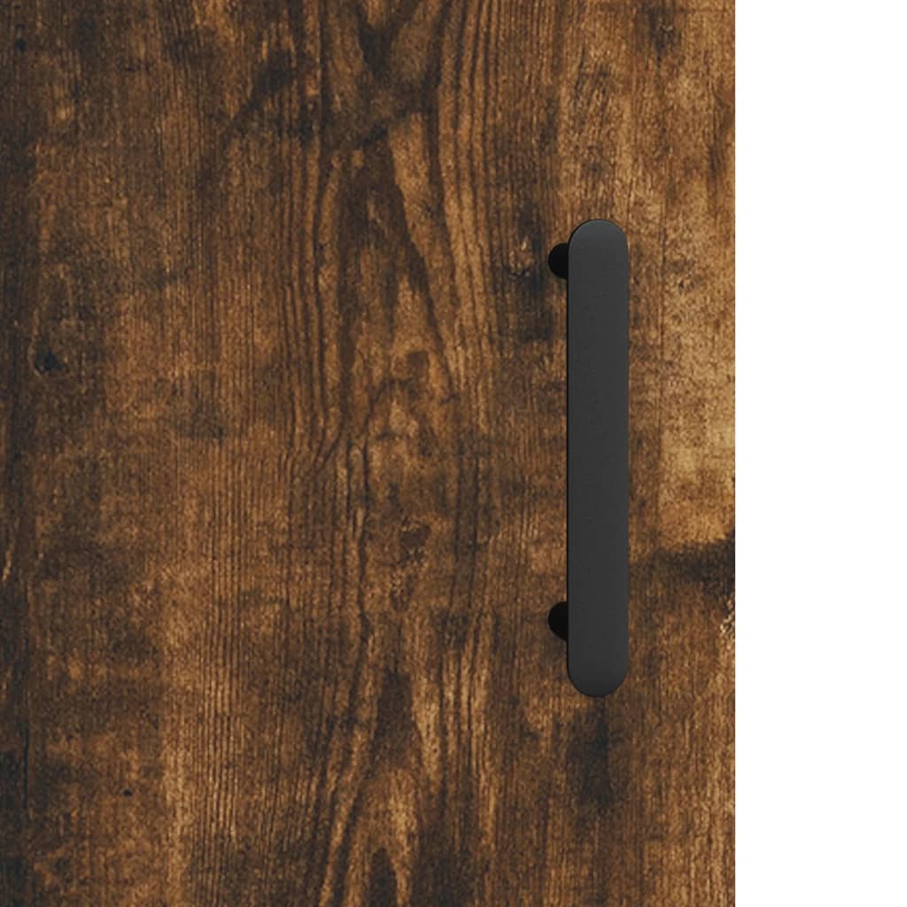 vidaXL Wall Mounted Cabinet Smoked Oak 34.5x34x90 cm