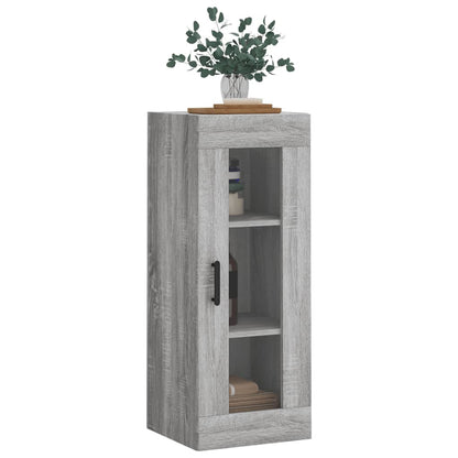 vidaXL Wall Mounted Cabinet Grey Sonoma 34,5x34x90 cm