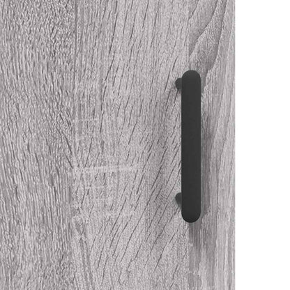 vidaXL Wall Mounted Cabinet Grey Sonoma 34.5x34x90 cm