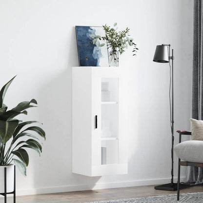 vidaXL Wall Mounted Cabinet White 34,5x34x90 cm