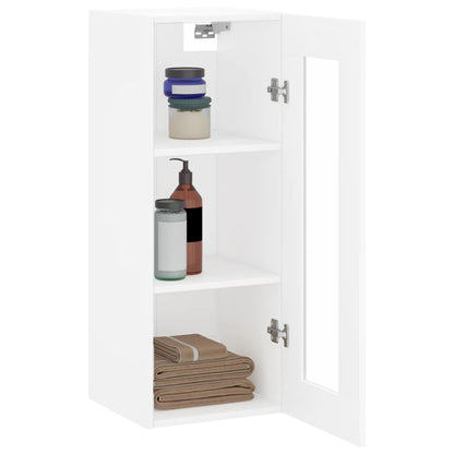 vidaXL Wall Mounted Cabinet White 34,5x34x90 cm