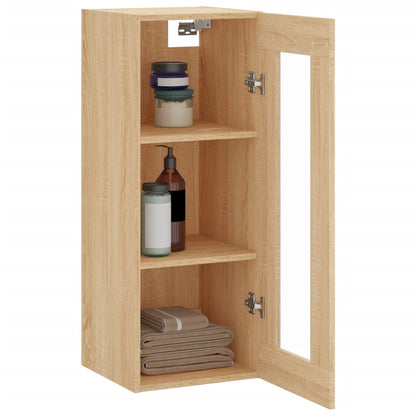 vidaXL Wall Mounted Cabinet Sonoma Oak 34.5x34x90 cm