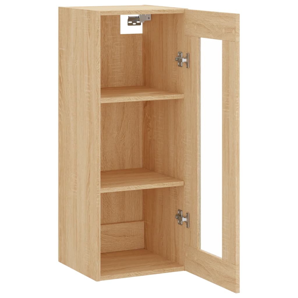 vidaXL Wall Mounted Cabinet Sonoma Oak 34,5x34x90 cm