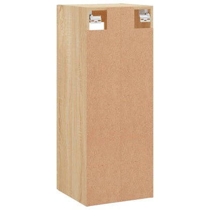 vidaXL Wall Mounted Cabinet Sonoma Oak 34,5x34x90 cm