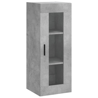 vidaXL Wall Mounted Cabinet Concrete Grey 34,5x34x90 cm