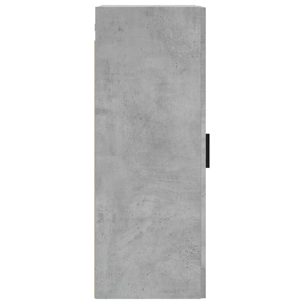 vidaXL Wall Mounted Cabinet Concrete Grey 34.5x34x90 cm
