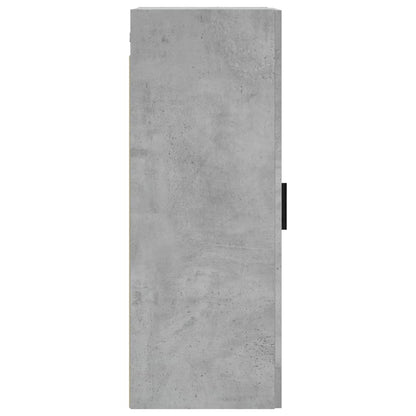 vidaXL Wall Mounted Cabinet Concrete Grey 34.5x34x90 cm