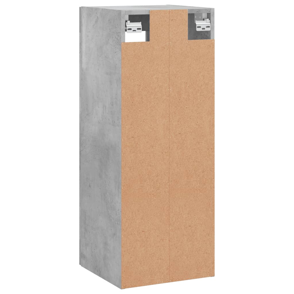 vidaXL Wall Mounted Cabinet Concrete Grey 34,5x34x90 cm