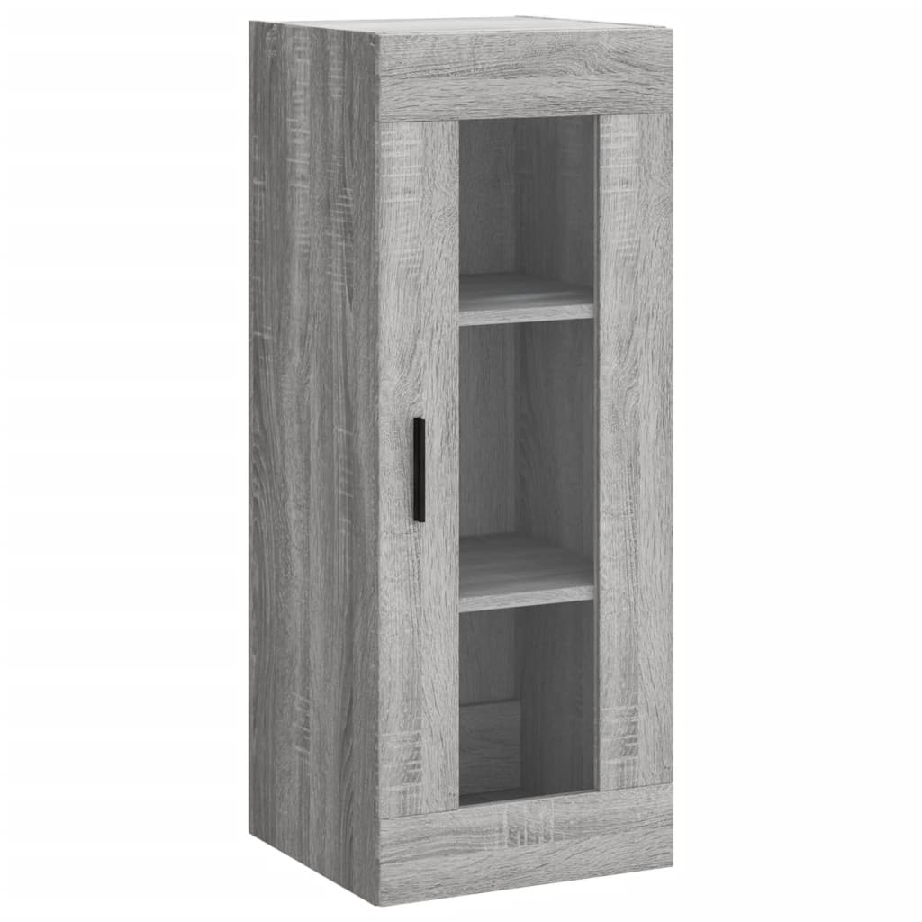 vidaXL Wall Mounted Cabinet Grey Sonoma 34,5x34x90 cm