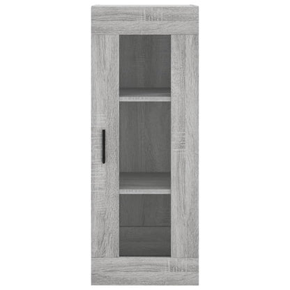 vidaXL Wall Mounted Cabinet Grey Sonoma 34,5x34x90 cm
