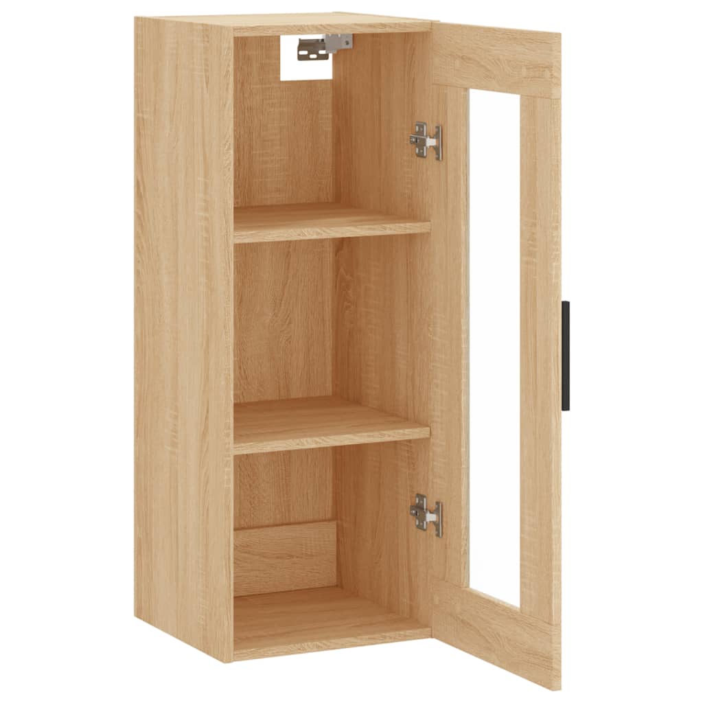 vidaXL Wall Mounted Cabinet Sonoma Oak 34,5x34x90 cm