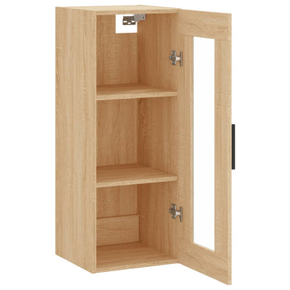 vidaXL Wall Mounted Cabinet Sonoma Oak 34,5x34x90 cm