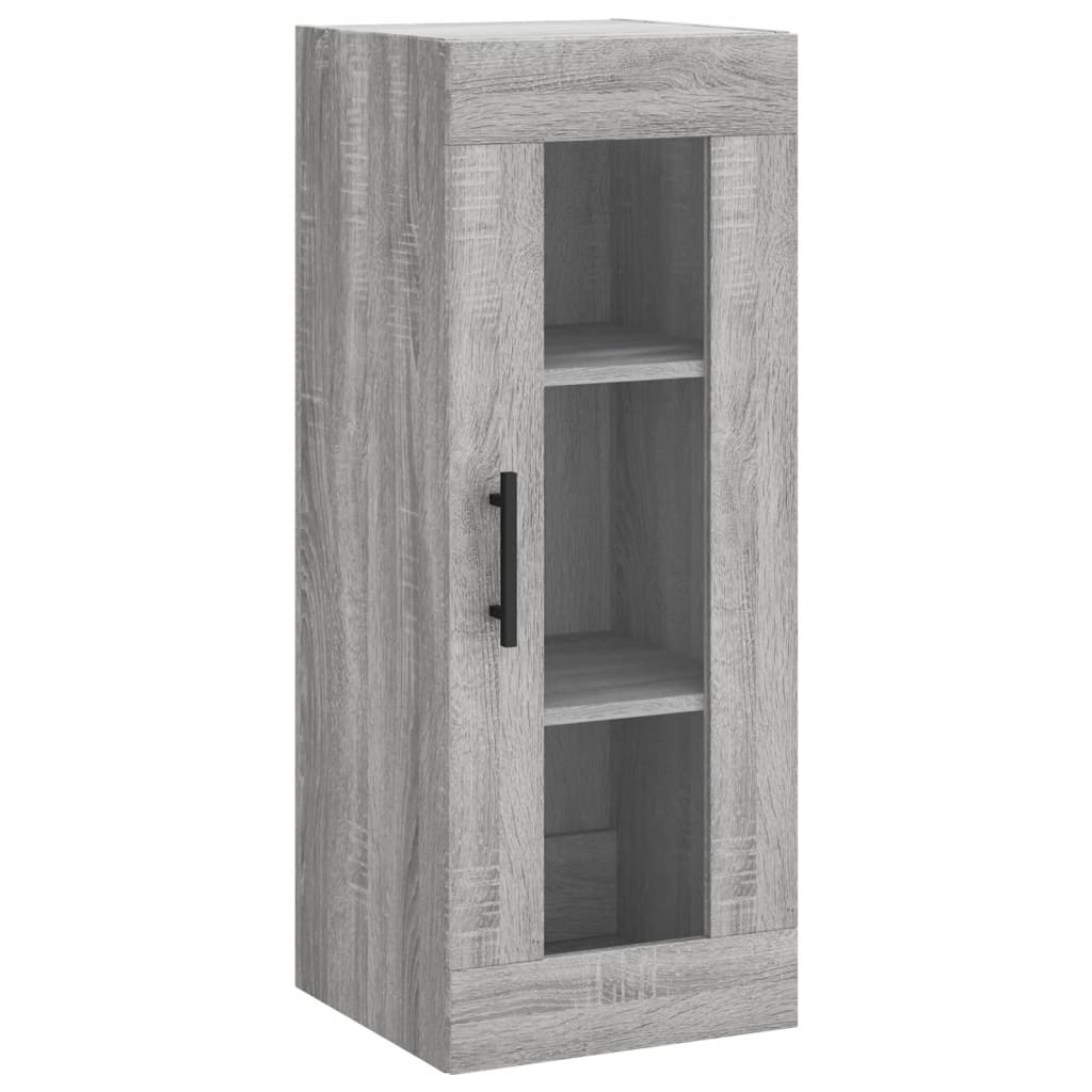 vidaXL Wall Mounted Cabinet Grey Sonoma 34.5x34x90 cm