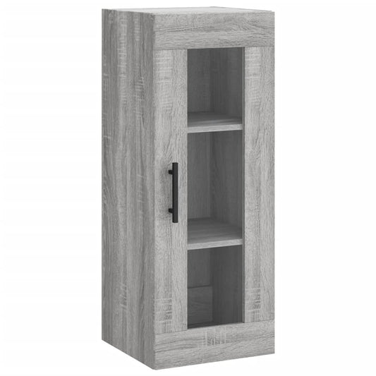 vidaXL Wall Mounted Cabinet Grey Sonoma 34.5x34x90 cm