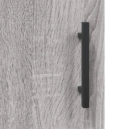 vidaXL Wall Mounted Cabinet Grey Sonoma 34,5x34x90 cm