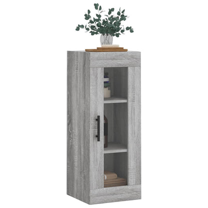 vidaXL Wall Mounted Cabinet Grey Sonoma 34,5x34x90 cm