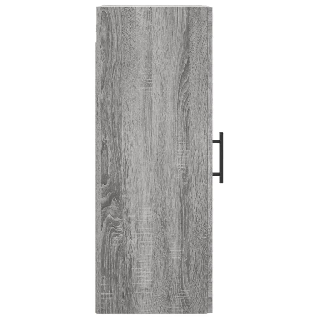 vidaXL Wall Mounted Cabinet Grey Sonoma 34,5x34x90 cm