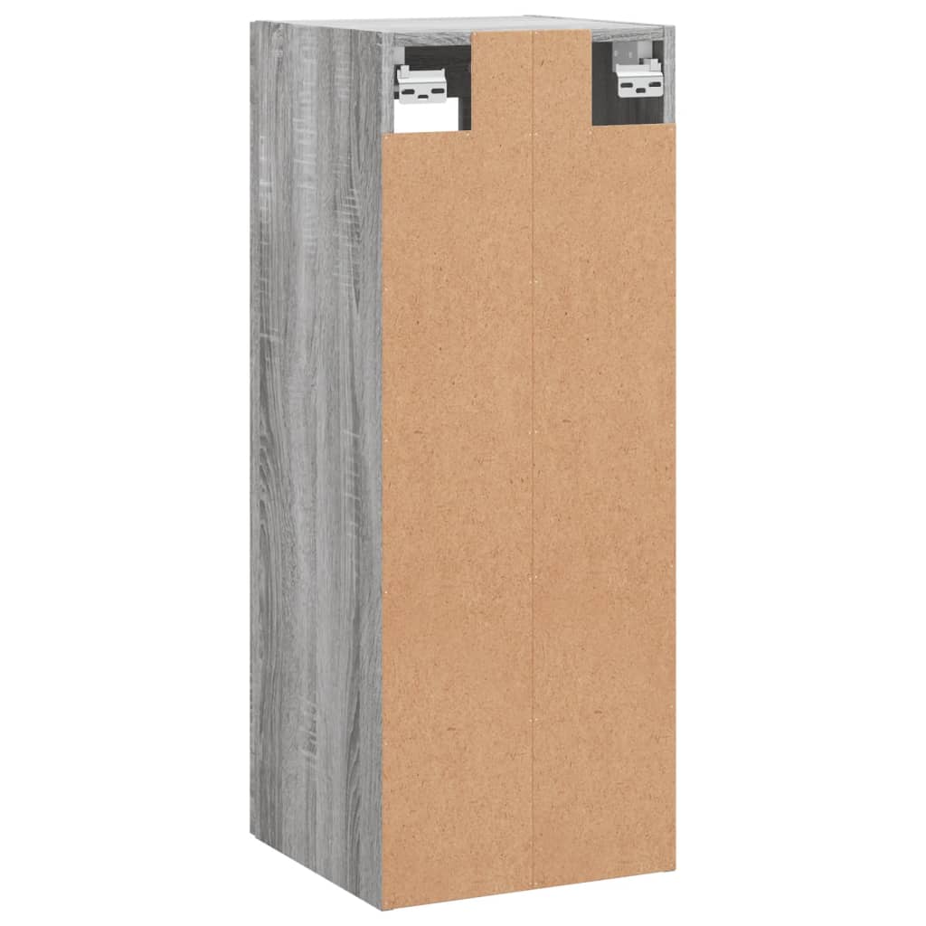 vidaXL Wall Mounted Cabinet Grey Sonoma 34,5x34x90 cm