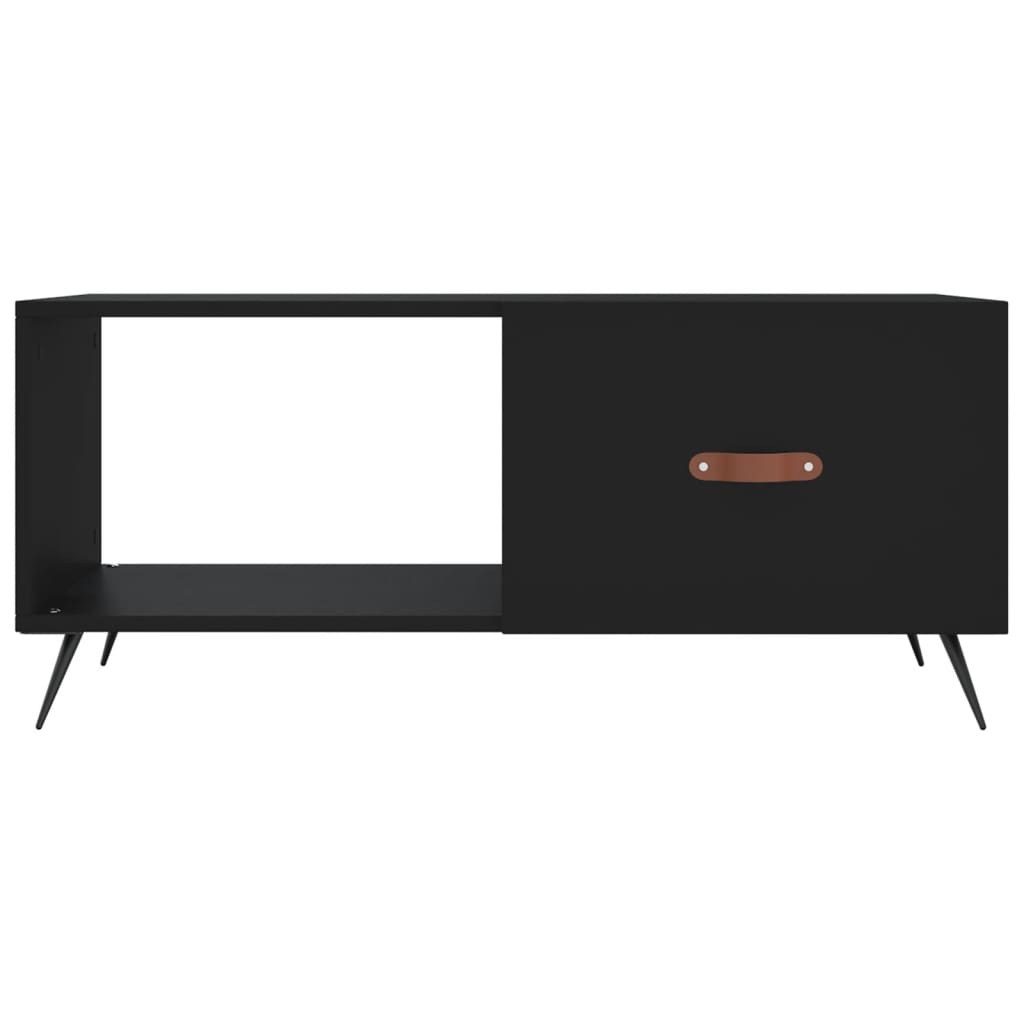 vidaXL Coffee Table Black 90x50x40 cm Engineered Wood