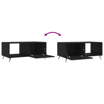 vidaXL Coffee Table Black 90x50x40 cm Engineered Wood