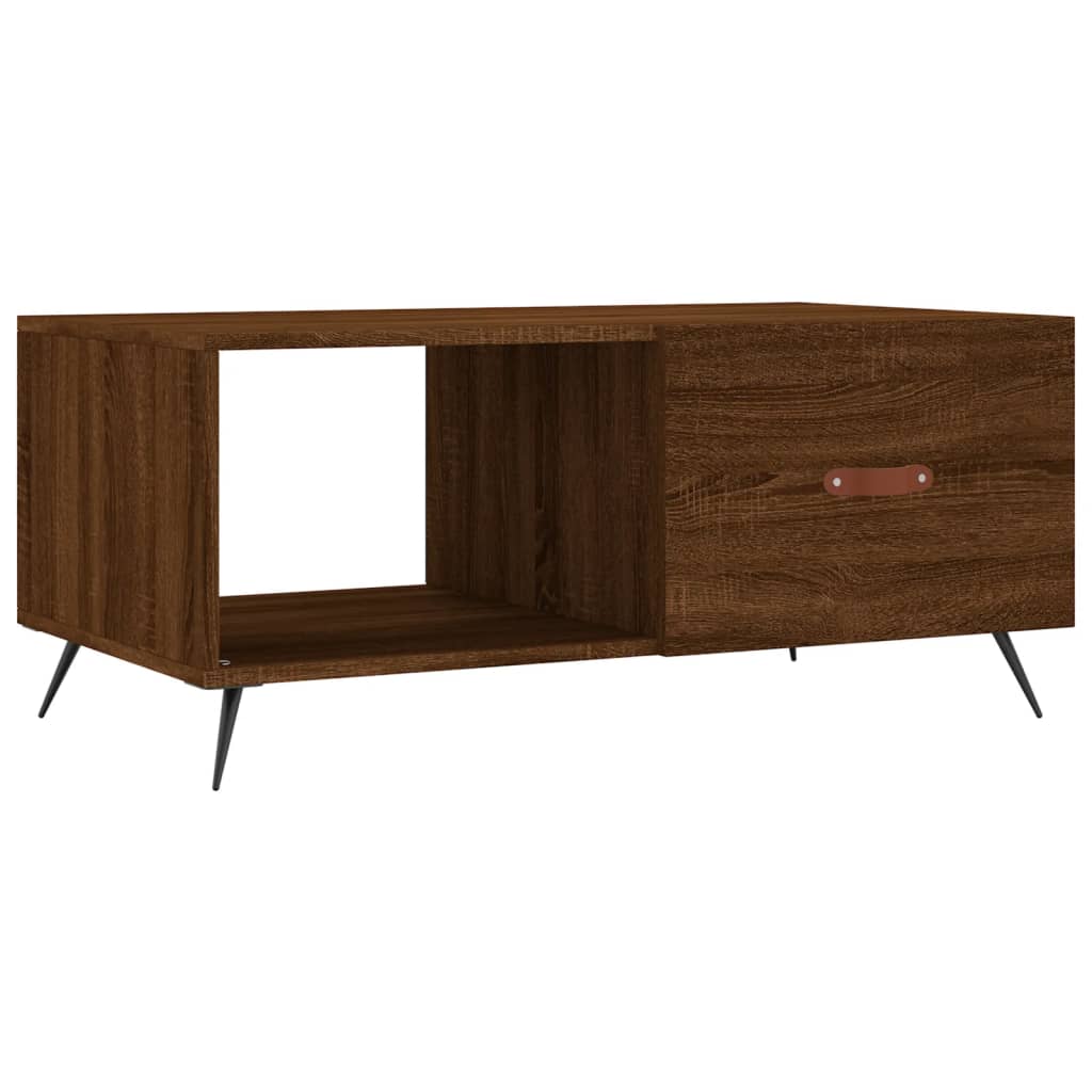 vidaXL Coffee Table Brown Oak 90x50x40 cm Engineered Wood