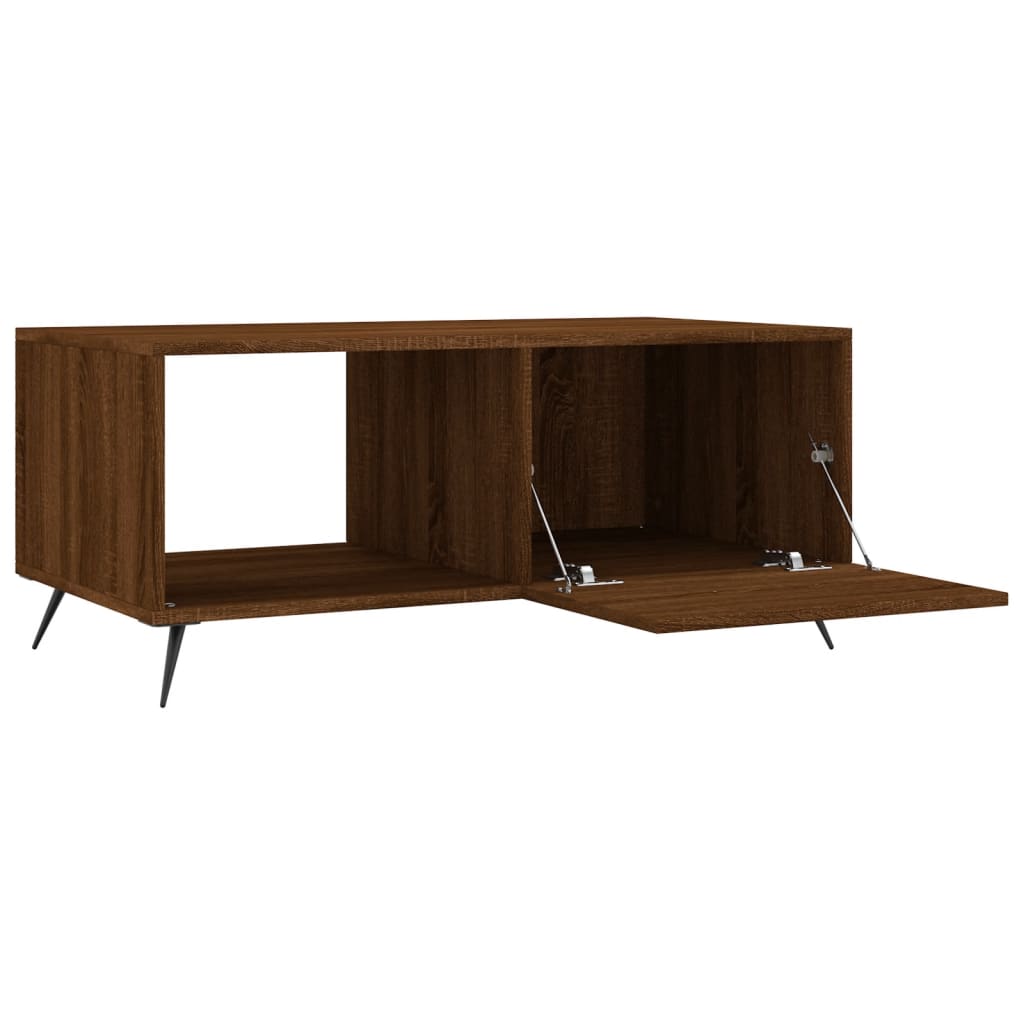 vidaXL Coffee Table Brown Oak 90x50x40 cm Engineered Wood