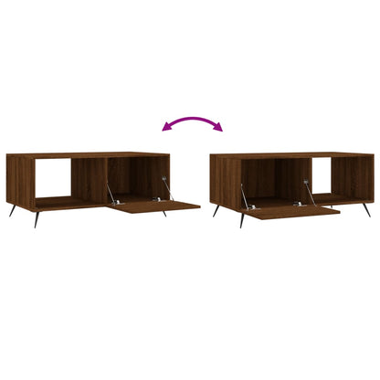 vidaXL Coffee Table Brown Oak 90x50x40 cm Engineered Wood