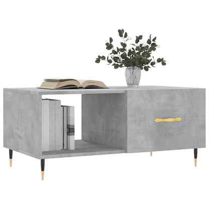 vidaXL Coffee Table Concrete Grey 90x50x40 cm Engineered Wood