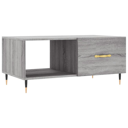 vidaXL Coffee Table Grey Sonoma 90x50x40 cm Engineered Wood