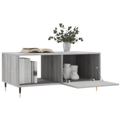 vidaXL Coffee Table Grey Sonoma 90x50x40 cm Engineered Wood